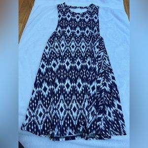 Navy and White Patterned Sundress